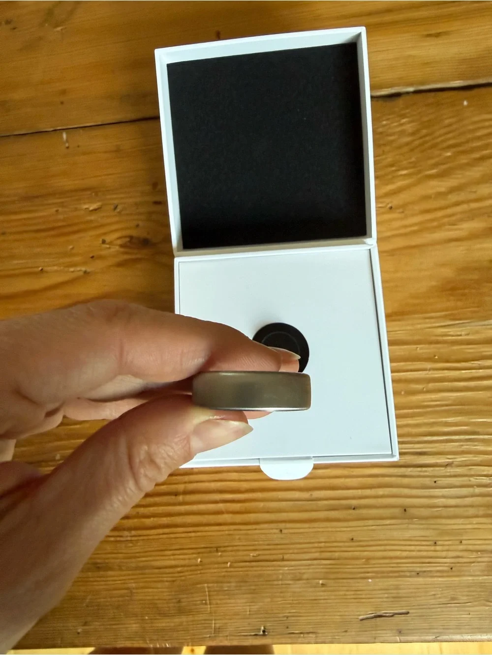 Brushed titanium Gen 3 Oura ring size 11
